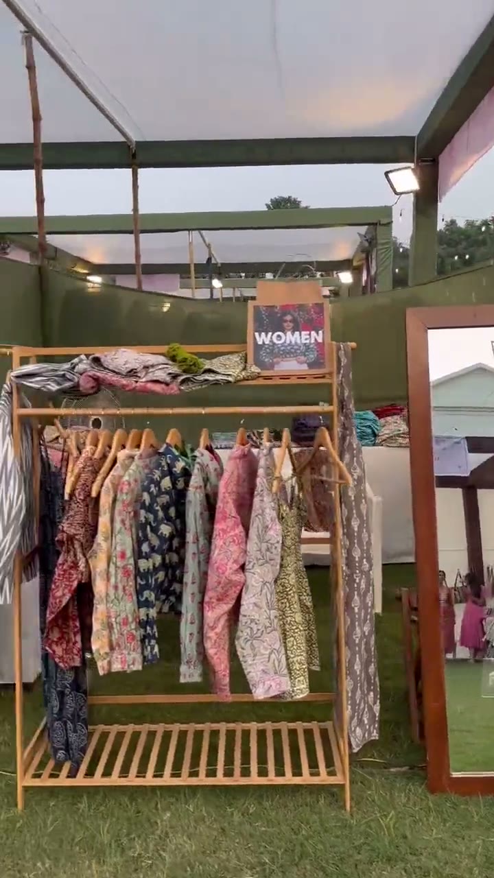 A walk through the Weekend Bazaar stalls and racks